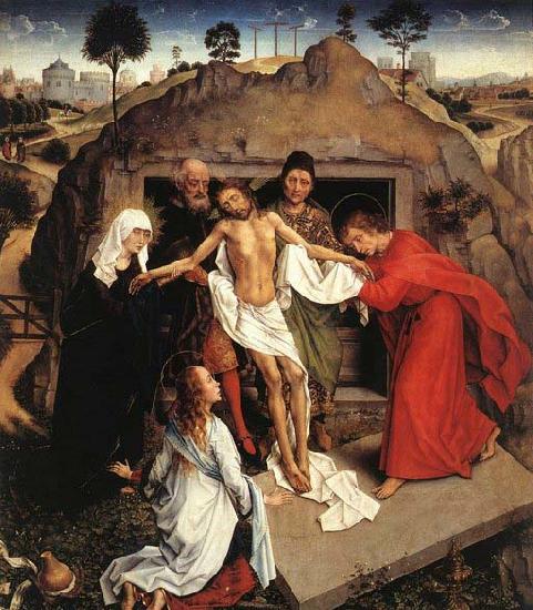 WEYDEN, Rogier van der Entombment of Christ oil painting picture